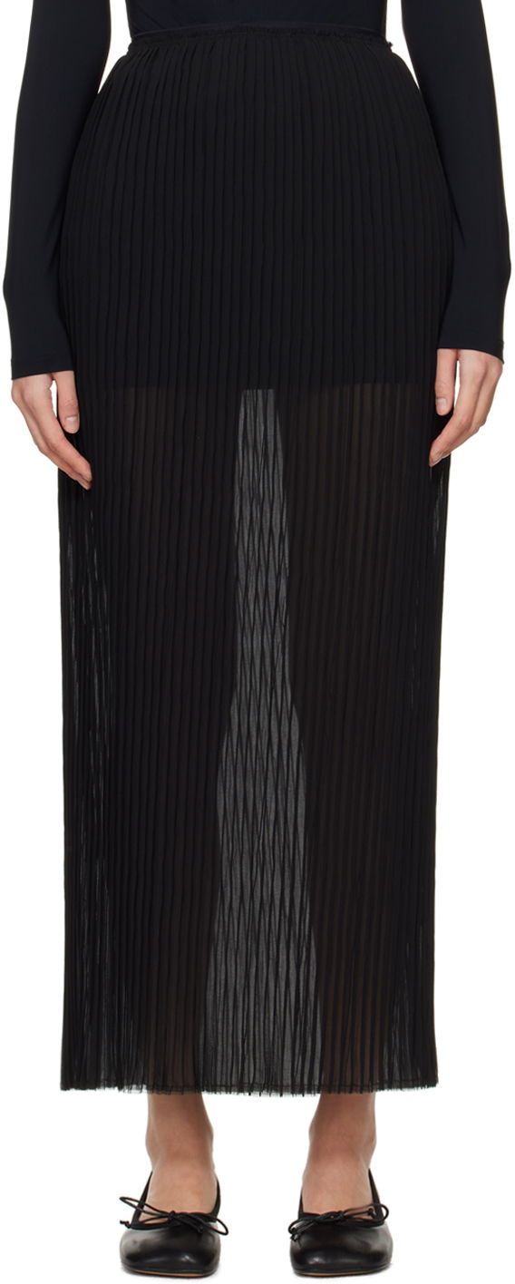 Sukňa Maison Margiela MM6 Sheer Maxi Skirt Čierna | S52MI0009 S78565, 0