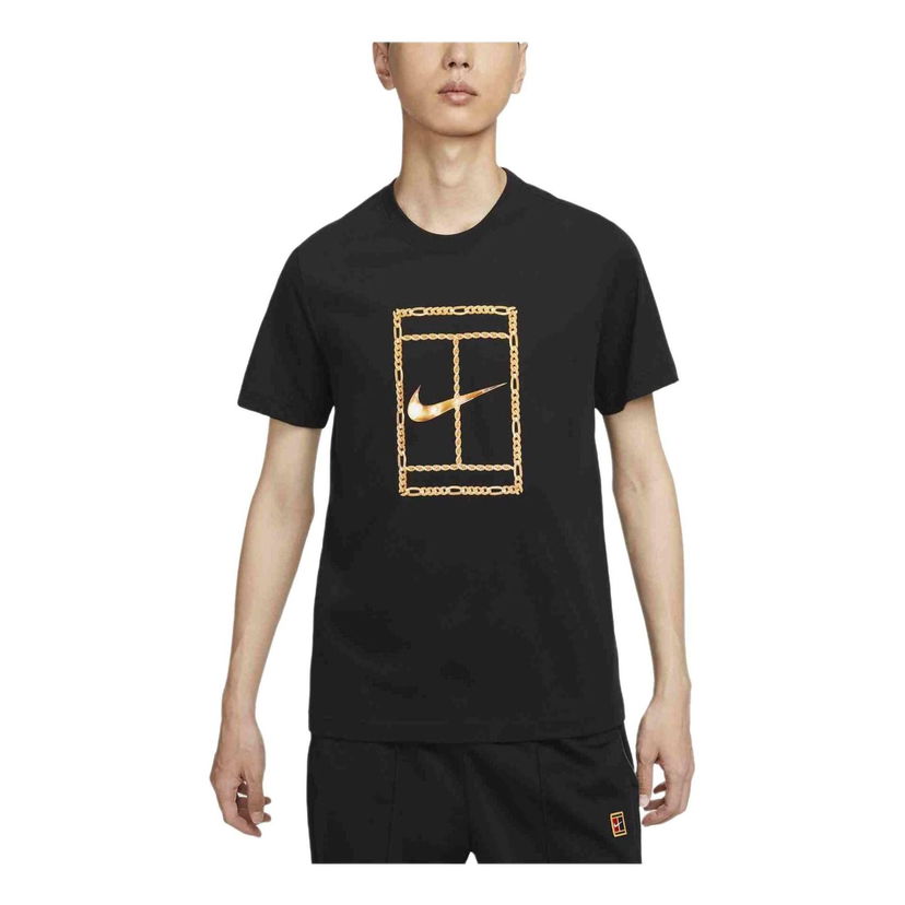 Tričko Nike Court Heritage Dri-FIT T-Shirt Čierna | HF6218-010