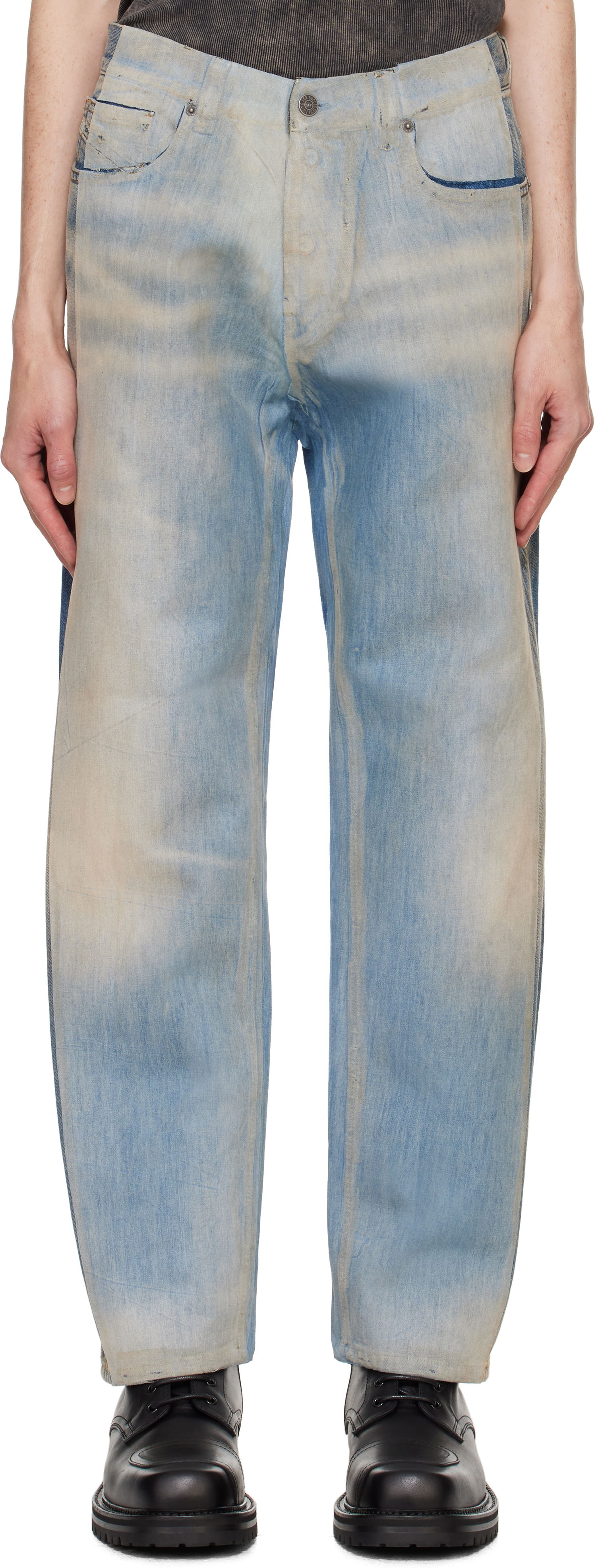 Džínsy Diesel Straight 2010 D-Macs Jeans Modrá | A14729-09K22-01, 0