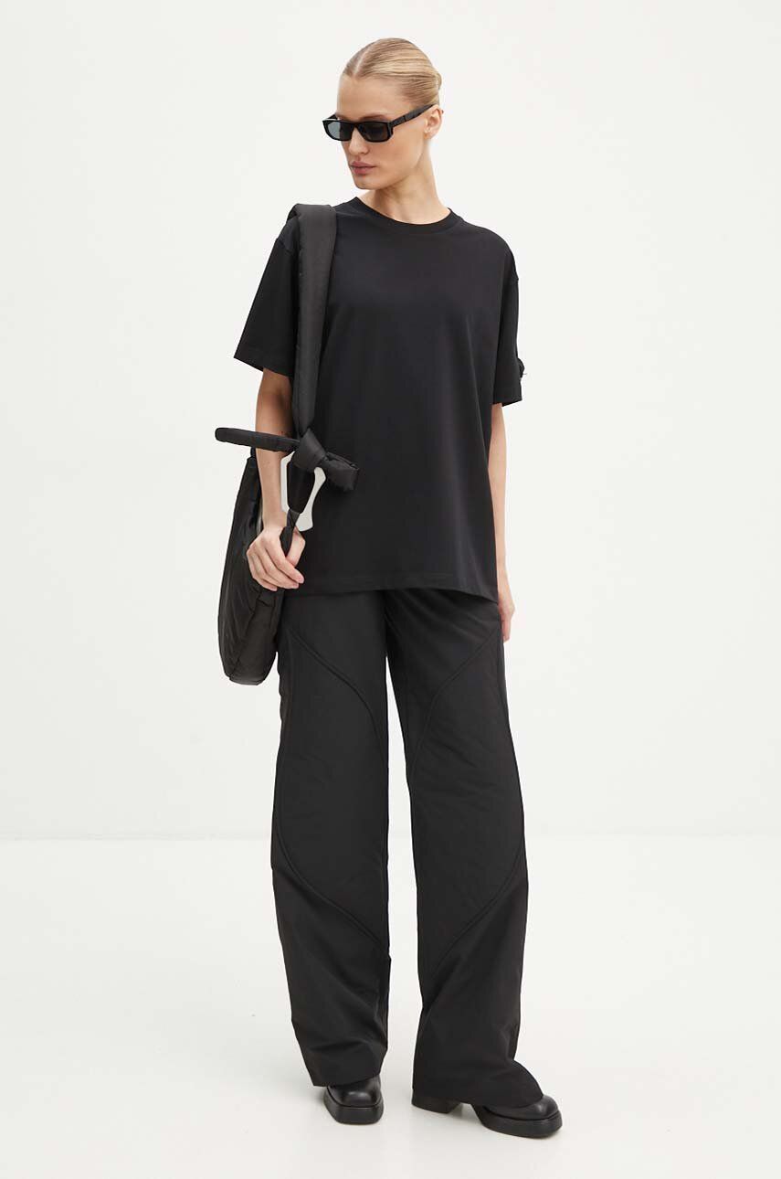Black Padded Shoulder Bag
