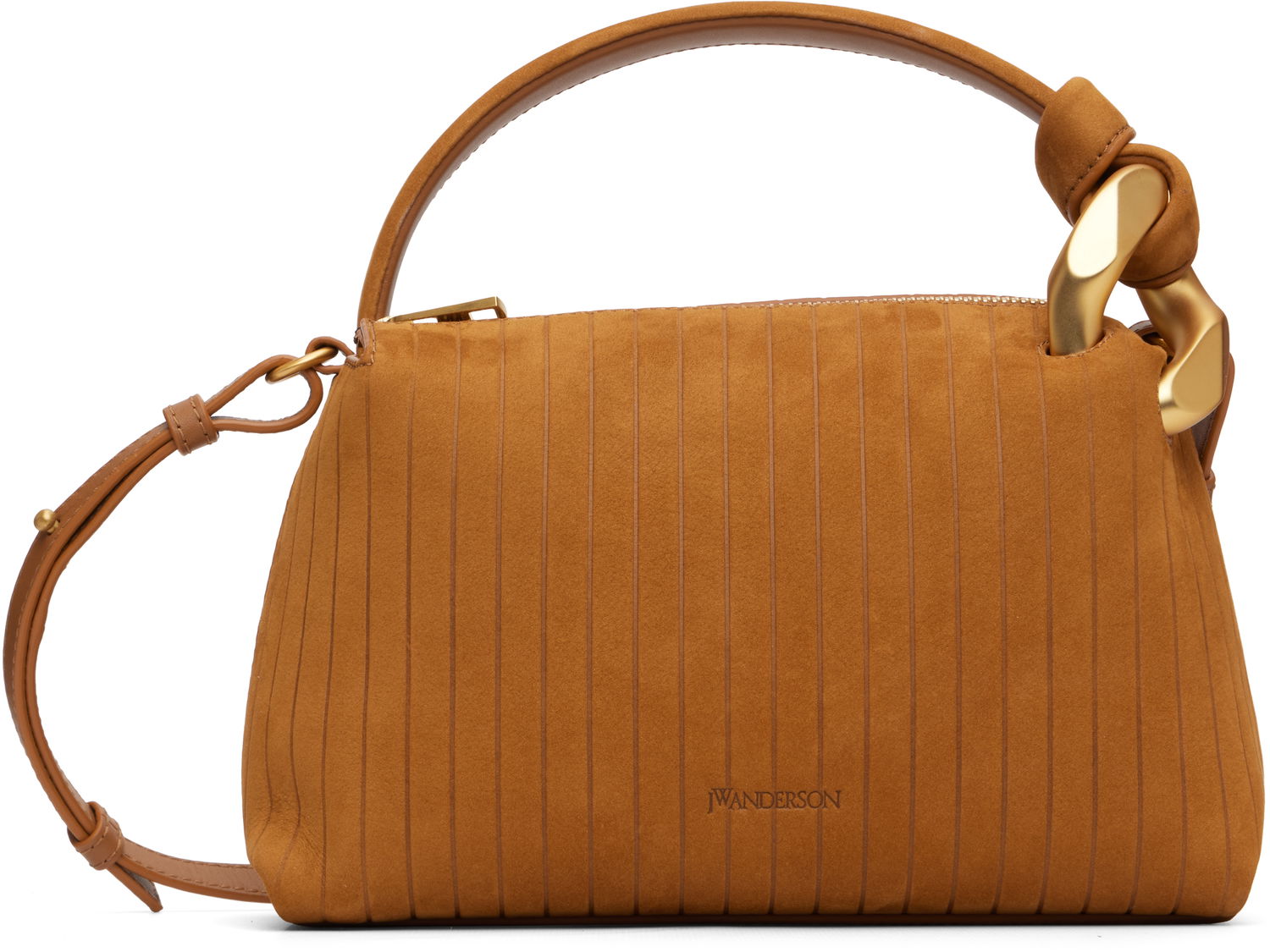 Kabelka JW Anderson Suede-Effect Paneled 'The JWA Small Corner' Bag Hnedá | HB0758-LA0375, 0