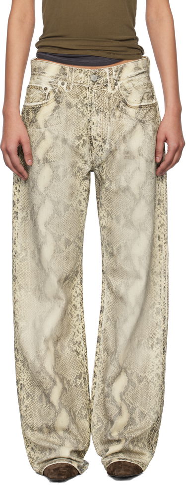 Džínsy Acne Studios Acne Studios Printed Jeans Béžová | AK0895-, 0