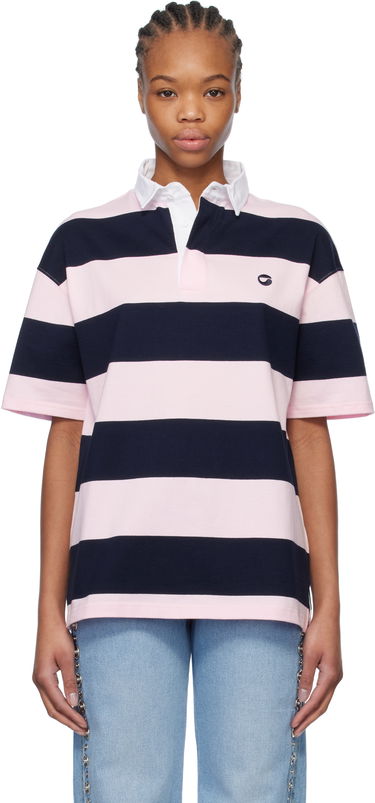 Polo tričko Coperni Coperni Striped Rugby Polo Ružová | COPJS117F5026, 0