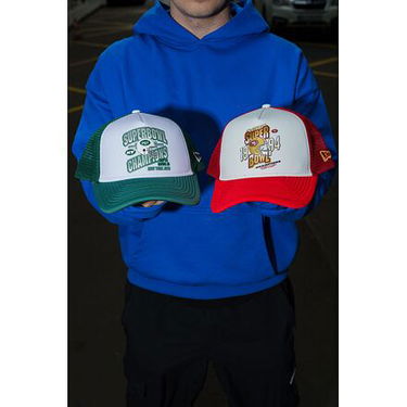 Klobúk New Era San Francisco 49ers NFL Super Bowl 9FORTY Trucker Cap One Size (56-59 cm) Červená | 60595295, 9