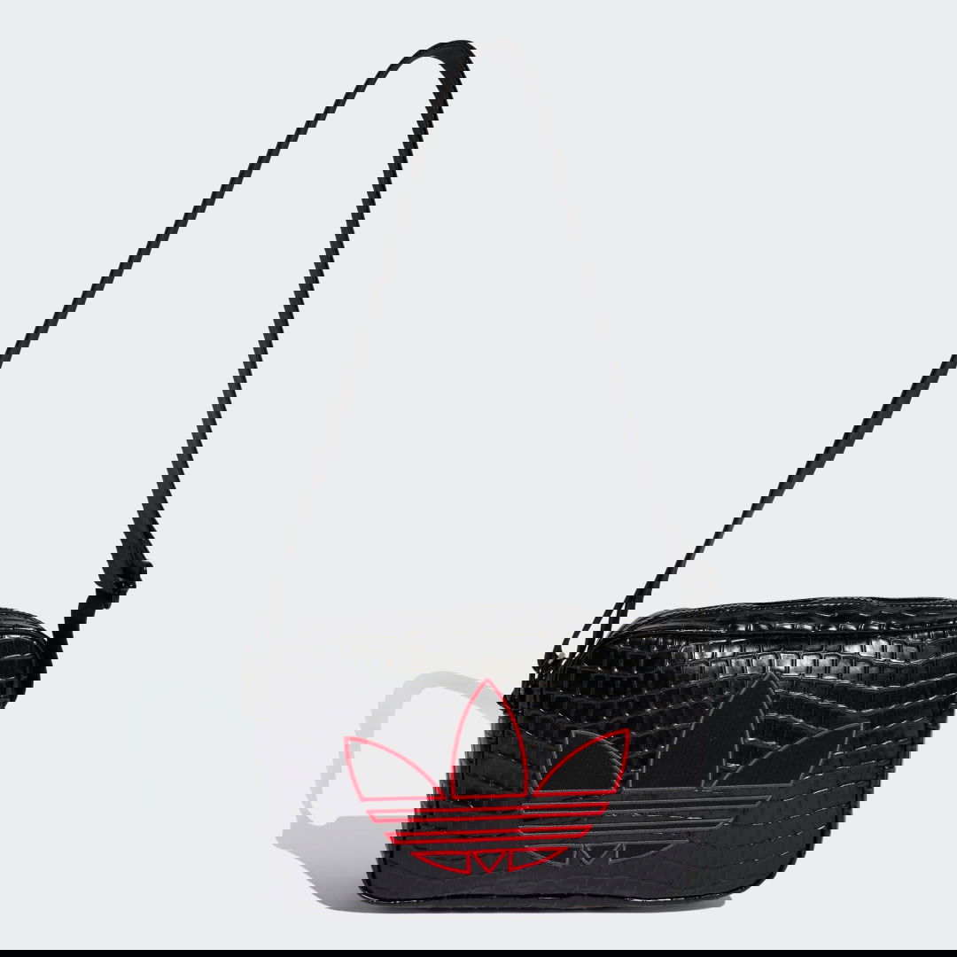 Taška cez rameno adidas Performance Croco Mini Airliner Bag Čierna | KE0685, 0