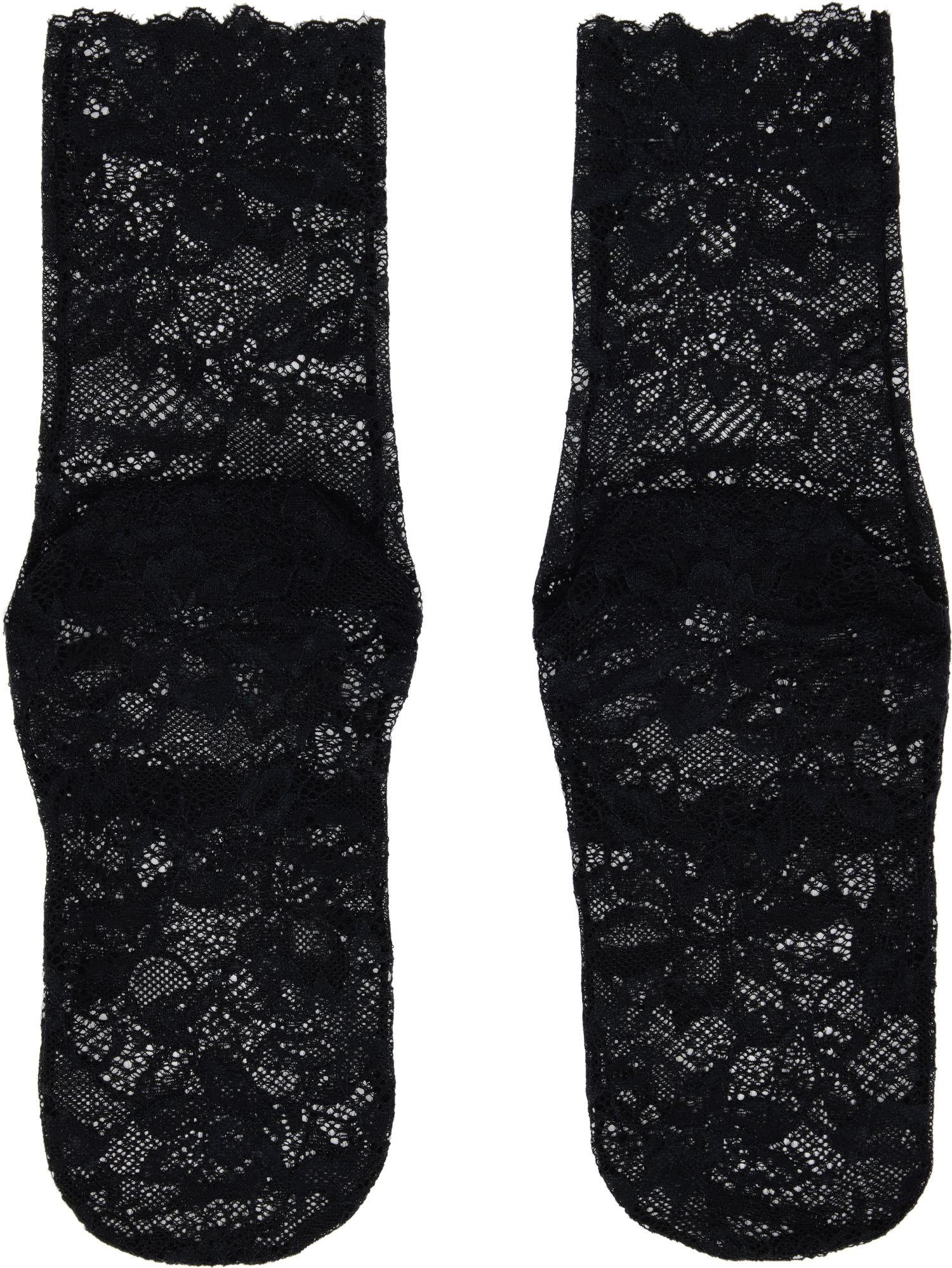 Ponožky UNDERCOVER UNDERCOVER Floral Lace Socks Čierna | UC1E1L04, 1