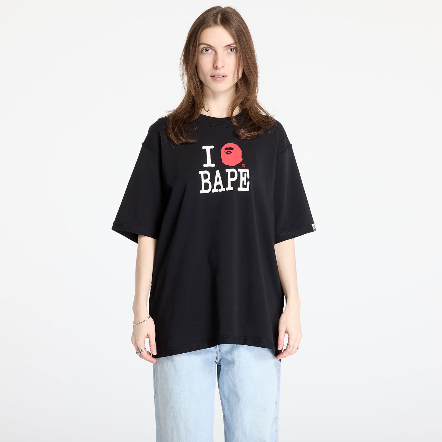 Tričko BAPE A BATHING APE Bape Logo Inside Out Relaxed Fit Tee Čierna | 001CSL301352MBLK, 0