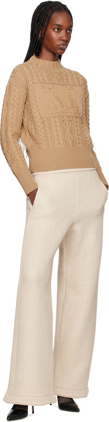 Sveter Max Mara Max Mara Miranda Cable Knit Sweater Hnedá | 2511361041600, 3