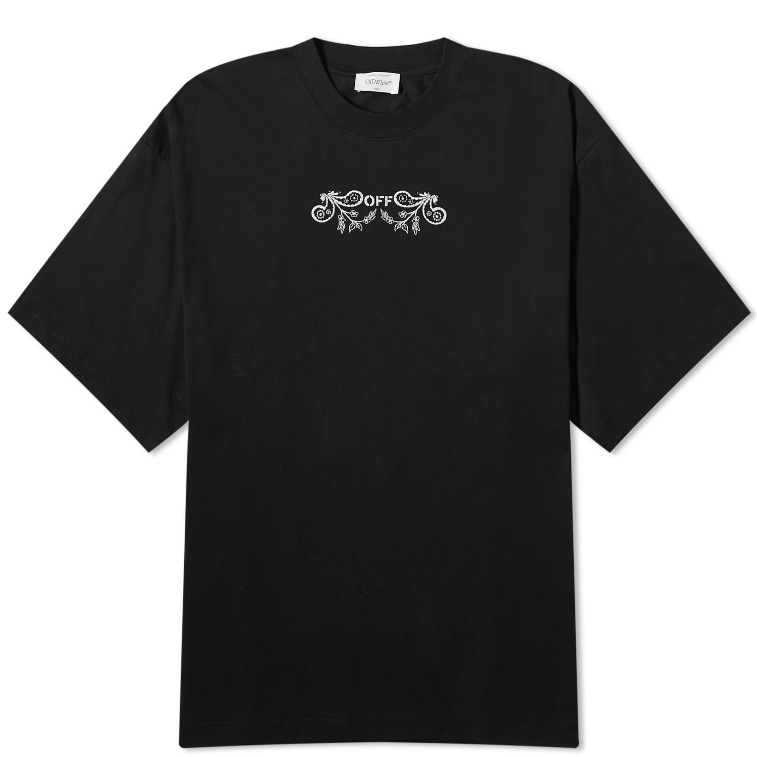 Tričko Off-White Tattoo Bandanna Arrow Skate T-Shirt Čierna | OMAA120S24JER0021001, 0