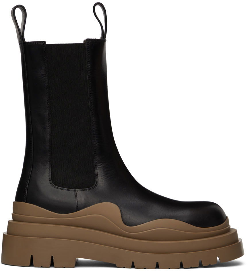Tire Chelsea Boots "Black Taupe"