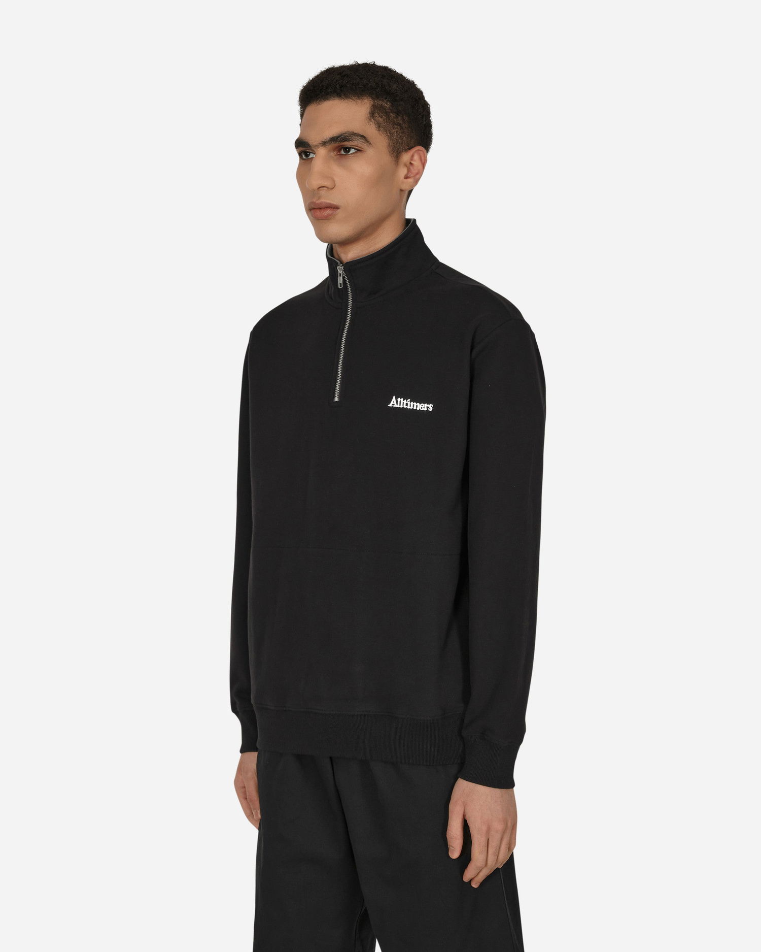 Mikina Alltimers Broadway Quarter Zip Sweatshirt Čierna | PN1731 001, 1