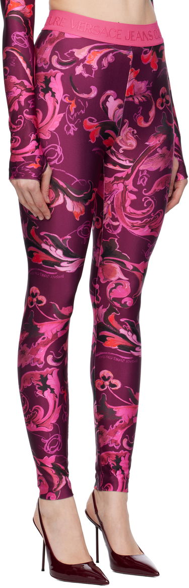 Legíny Versace Versace Jeans Couture Barocco Lycra Leggings Čierna | E79HAC101_EJS501, 4