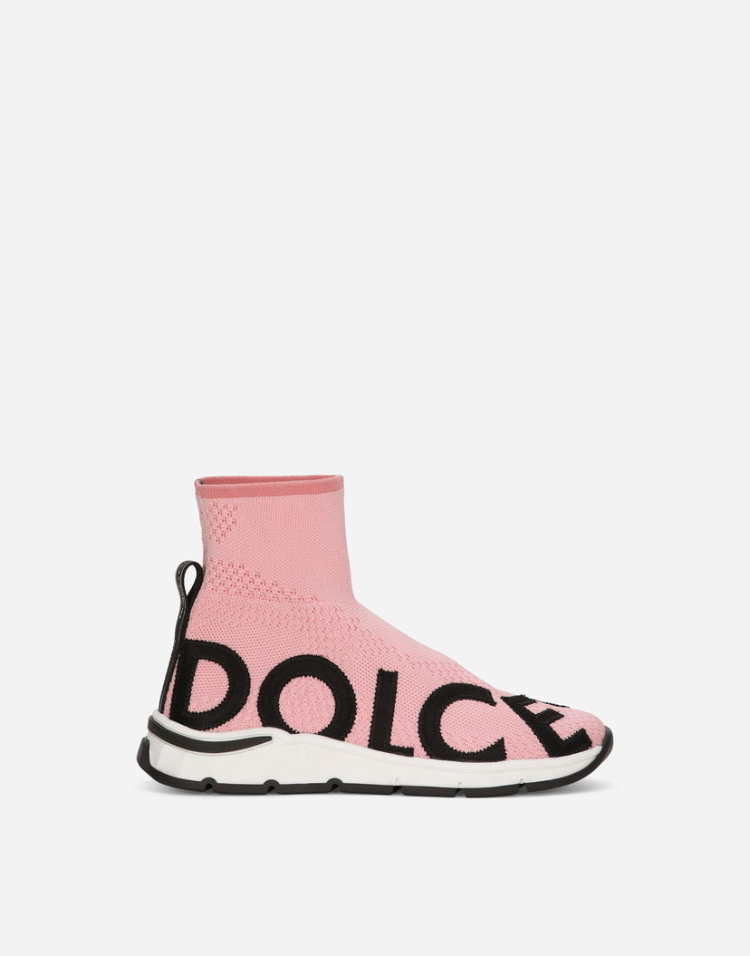Tenisky a topánky Dolce & Gabbana Sorrento 2.0 Stretch Mesh High-top Ružová | DA5179AK3388B400