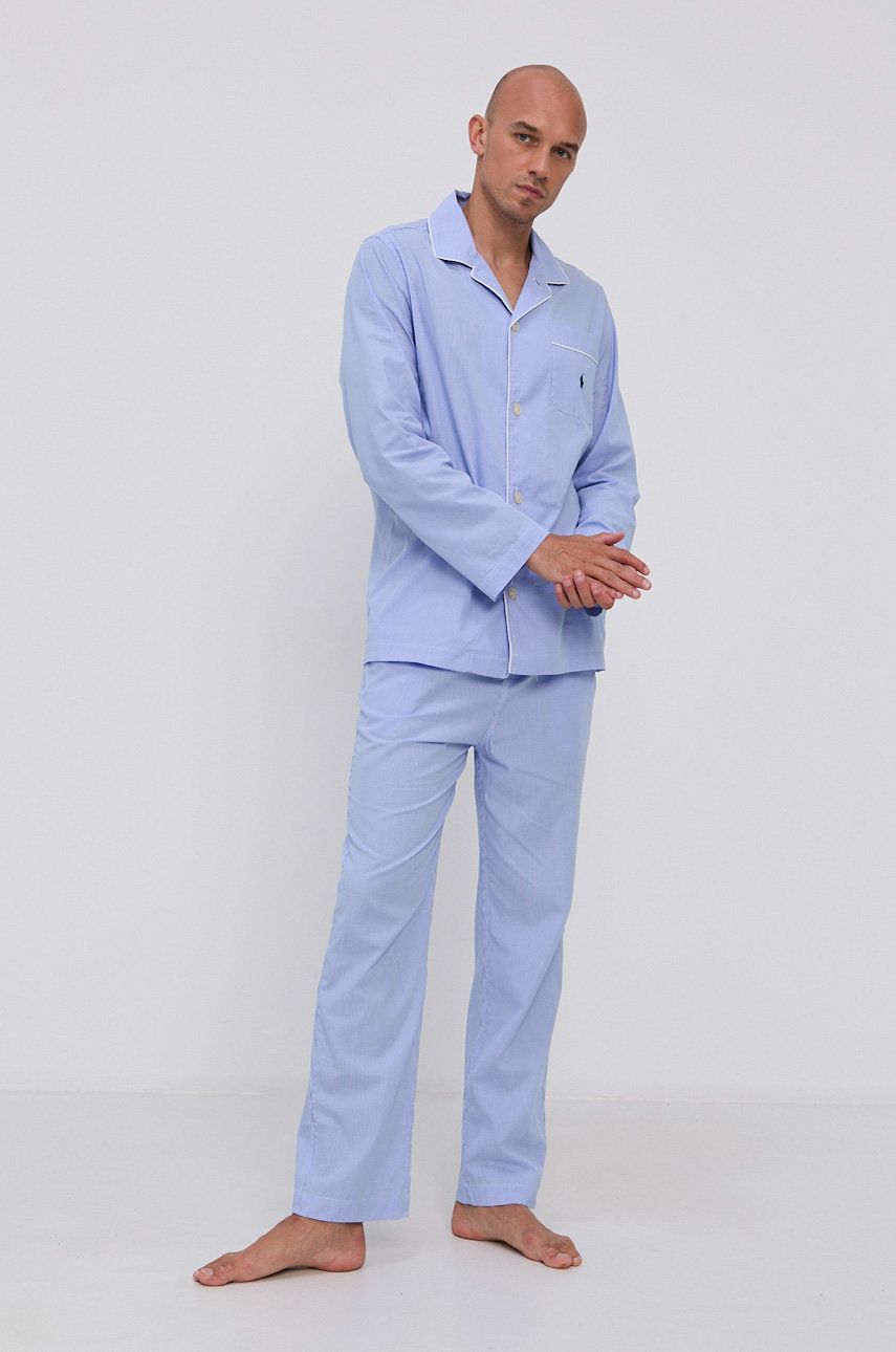 Pyžamo Polo by Ralph Lauren Patterned Pajama Set Modrá | 714514095001, 0