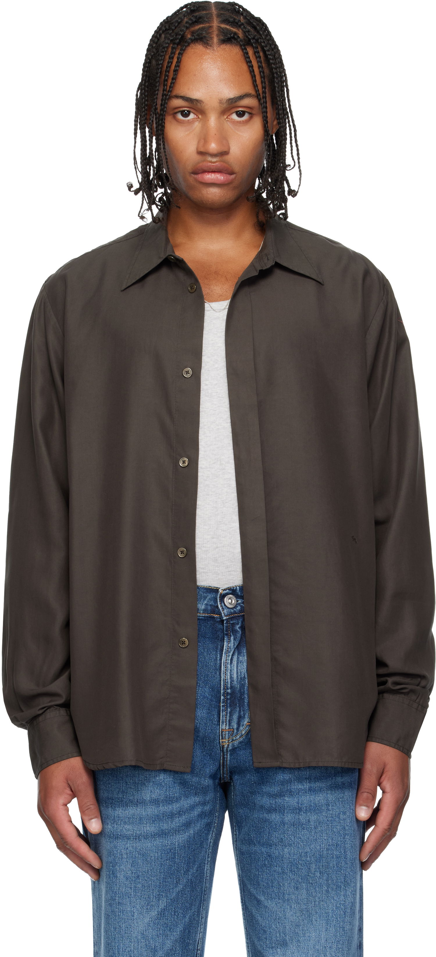 Košeľa OUR LEGACY Evening Shirt Hnedá | M4252ED, 0