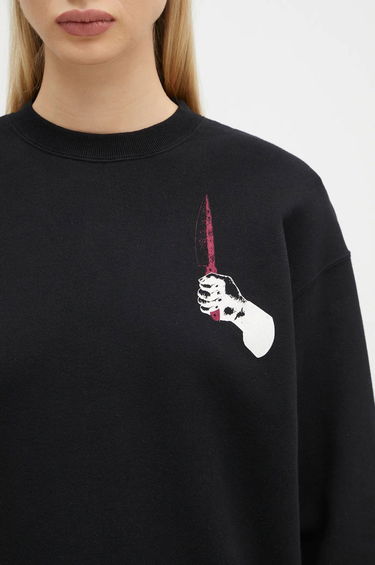 Mikina UNDERCOVER Black Printed Sweatshirt Čierna | UC2D1894.3, 3