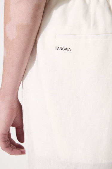 Nohavice PANGAIA Pangaia DNA Linen High Waist Trousers Biela | 10001914, 4