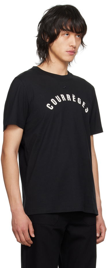 Tričko Courrèges Courrèges Straight Graphic T-Shirt Čierna | 124JTS008JS0112, 1