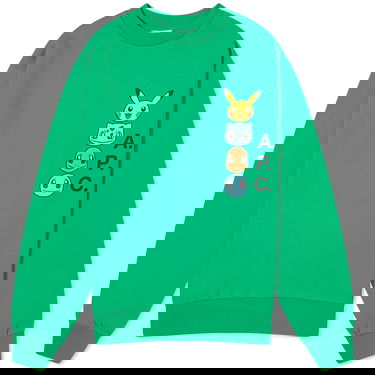 Sveter A.P.C. Pokémon x The Crewneck Zelené | COGVF-F27861-KAA, 0