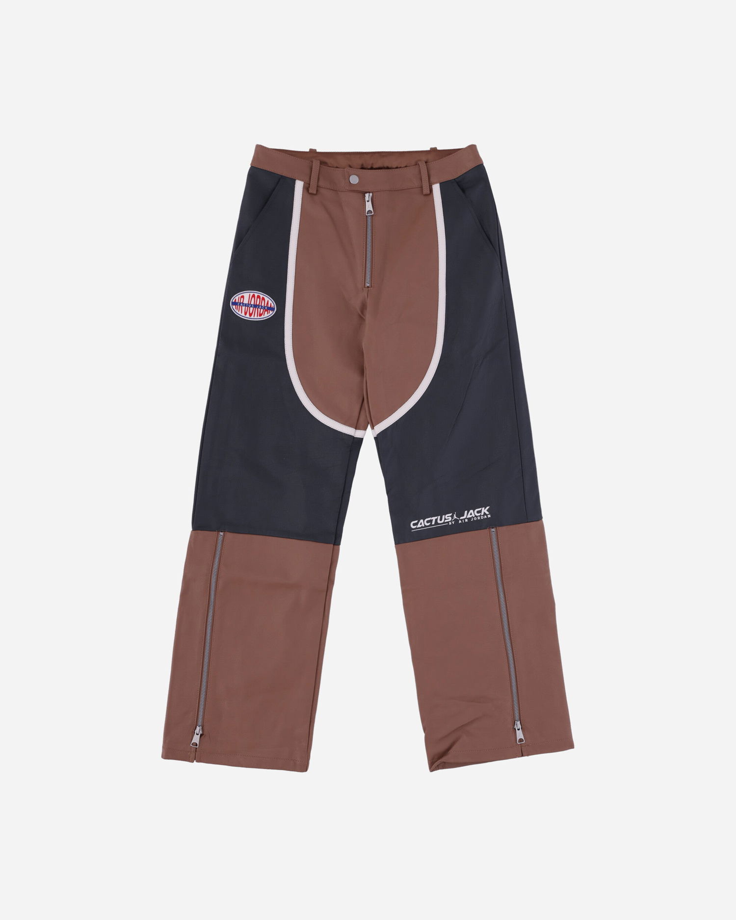 Nohavice Jordan x Travis Scott Leather Trousers Hnedá | DX8601-256, 0