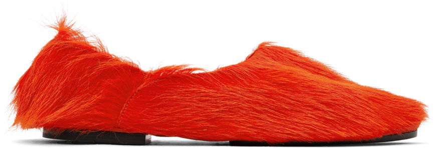 Tenisky a topánky Jil Sander Long Hair Loafers Oranžová | J44WZ0001_P3788, 0