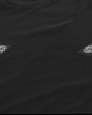 Tričko Stone Island Garment Dyed Logo Čierna | 791524113 A0029, 7