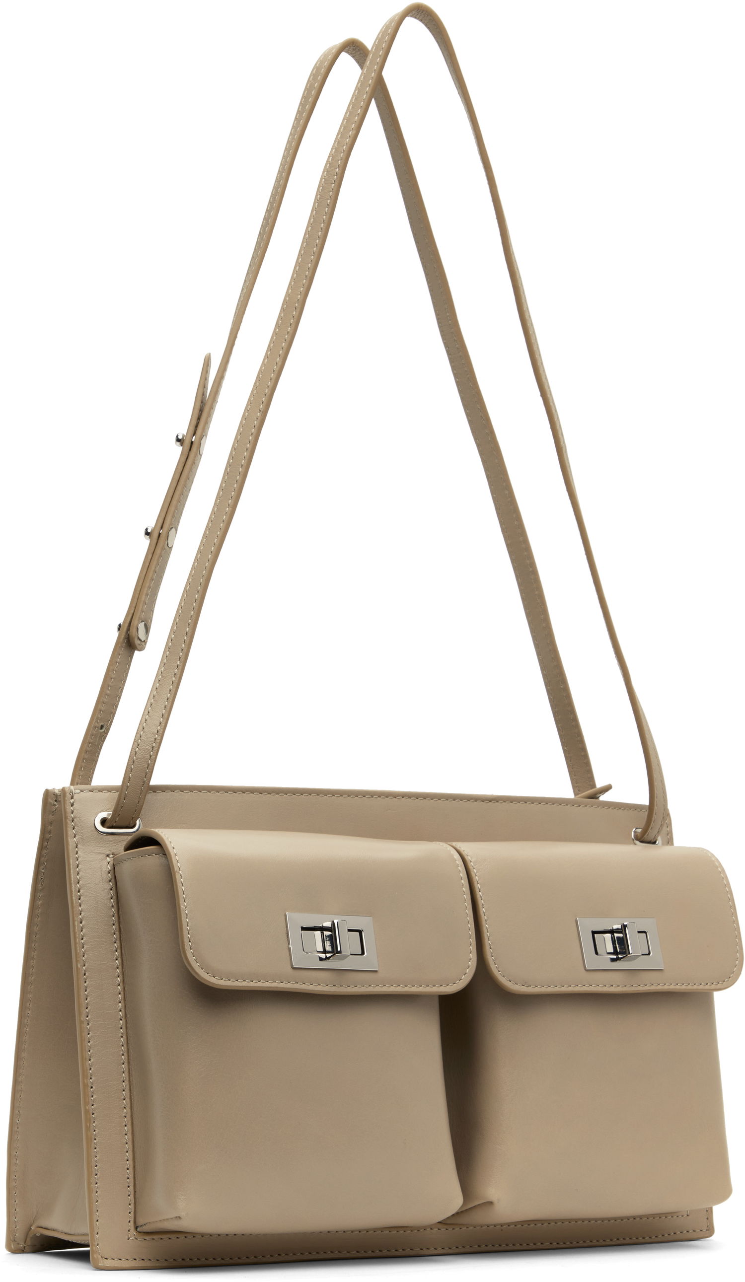 Taška cez rameno BY FAR BY FAR Billy Shoulder Bag Béžová | MWBSB024CL034BG038PL, 1