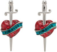 Jean Paul Gaultier Heart & Sword Drop Earrings