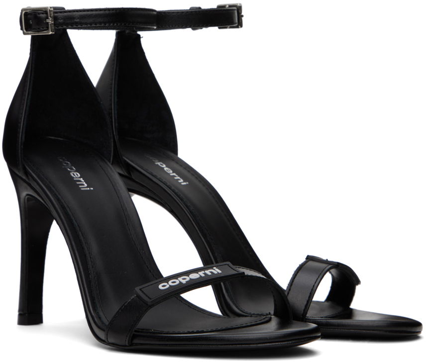 Logo Skinny Strap Heeled Sandals