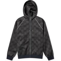 Bunda Gucci Light Neoprene Jumbo GG Hooded Jacket Šedá | 771619-XJF52-1155, 1