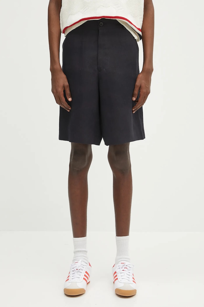 Šortky Paul Smith Paul Smith Linen Shorts Čierna | M1R.437Z.P01427, 0