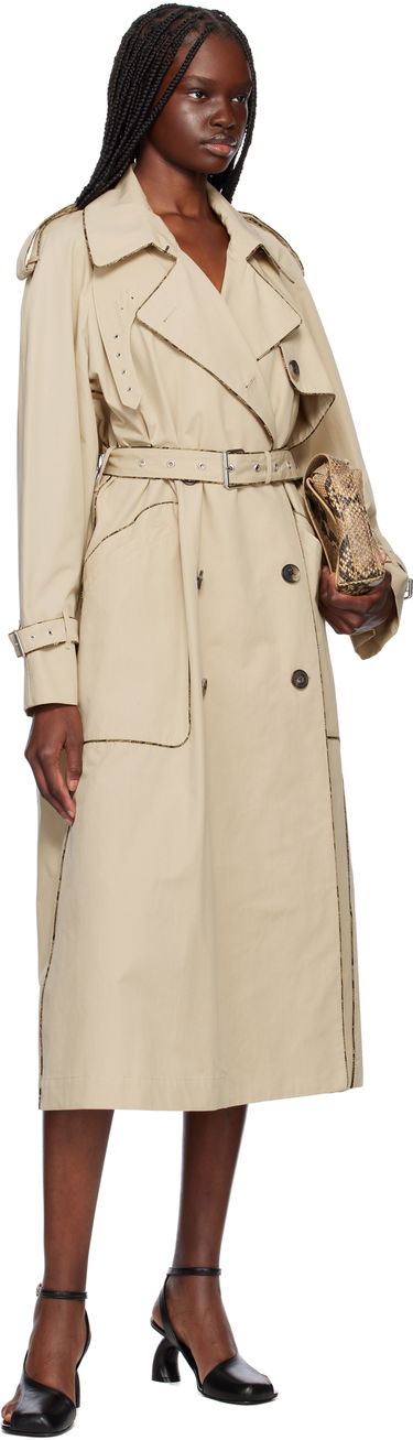 Trenčkot Dries Van Noten Dries Van Noten Piping Trench Coat Béžová | 251-010216-1449, 3