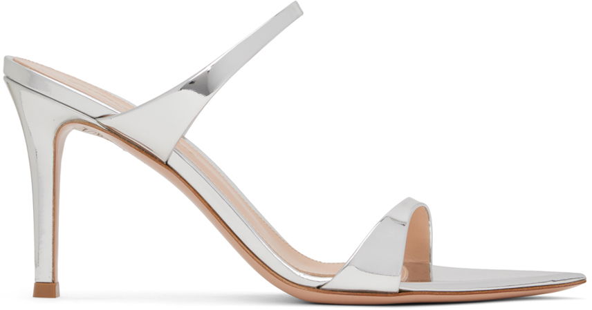 Tenisky a topánky Gianvito Rossi Gianvito Rossi Strappy Heeled Sandals Metalická | G15620.85RIC.MET, 0
