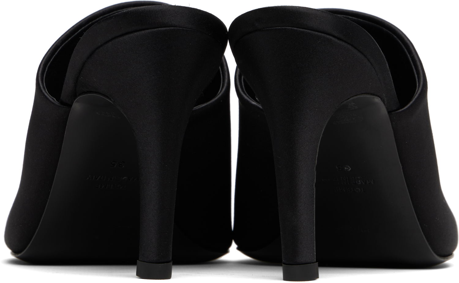 Šaty TOTEME TOTEME Bandeau Heeled Mules Čierna | 253-WAS0245-FB0401, 1