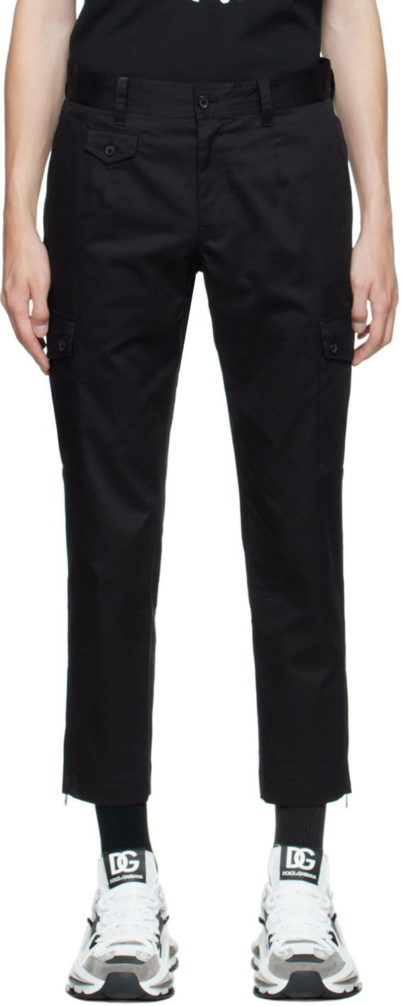 Cargo nohavice Dolce & Gabbana Black Cotton Cargo Pants Čierna | GWR2ATGF093, 0