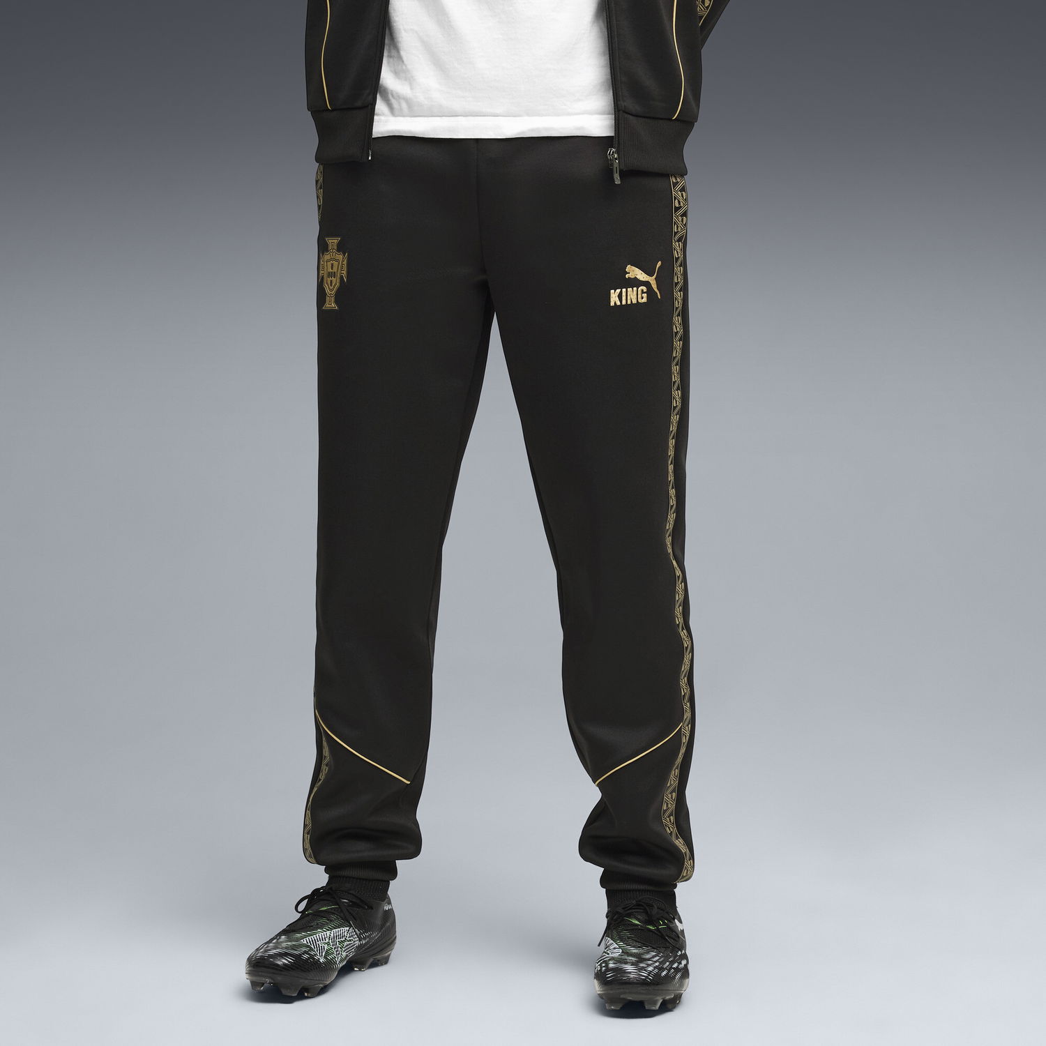 Tepláky Puma Portugal KING Special Edition Pre-match Track Pants Čierna | 707143_19, 1