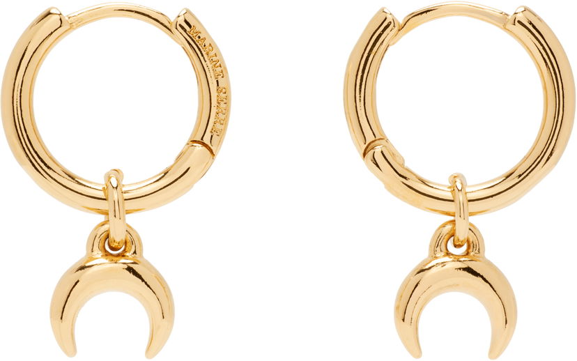 Náušnice Marine Serre Moon Mini Hoop Crescent Earrings Metalická | UJW078ARMET0003