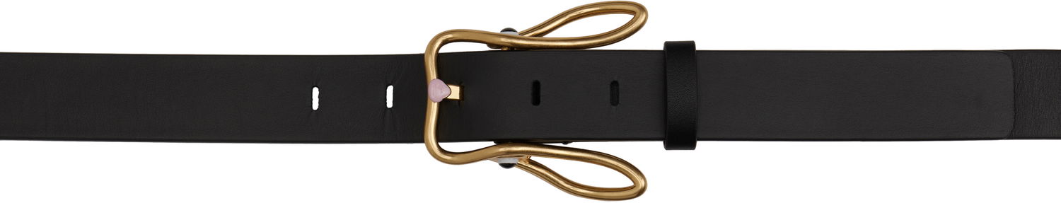 Opasok Bottega Veneta Bottega Veneta Rabbit Buckle Belt Čierna | 826201 VALKO, 0