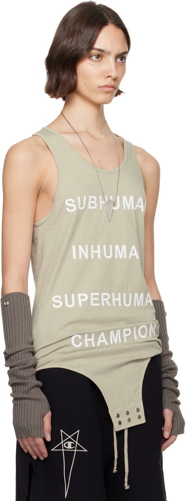 Tielko Rick Owens Rick Owens Champion Edition Basketball Tank Top Zelené | CW01E1678 CHJG, 1
