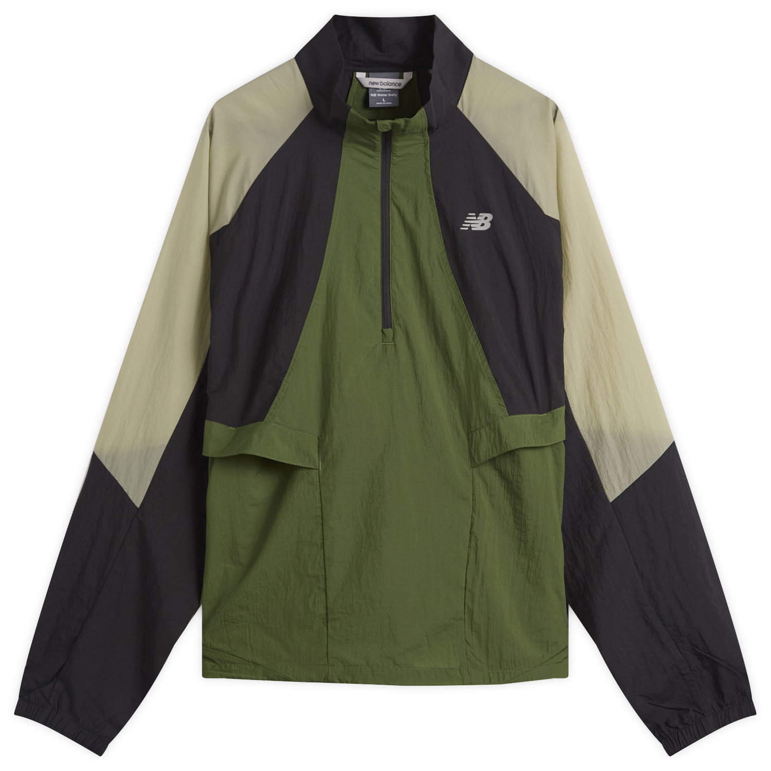 Vetrovka New Balance Water Resistant Better Run Jacket Zelené | MO53206-GAS, 0