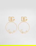 Dolce & Gabbana Clip-on 'love' Earrings with DG Logo