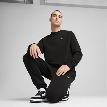 Sveter Puma Essentials Elevated Crew Sweatshirt Čierna | 684727_01, 2