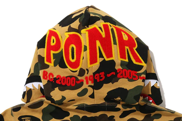 Mikina BAPE 1st Camo 2nd Shark Full Zip Hoodie Žltá | 1J70115006-YEL, 2