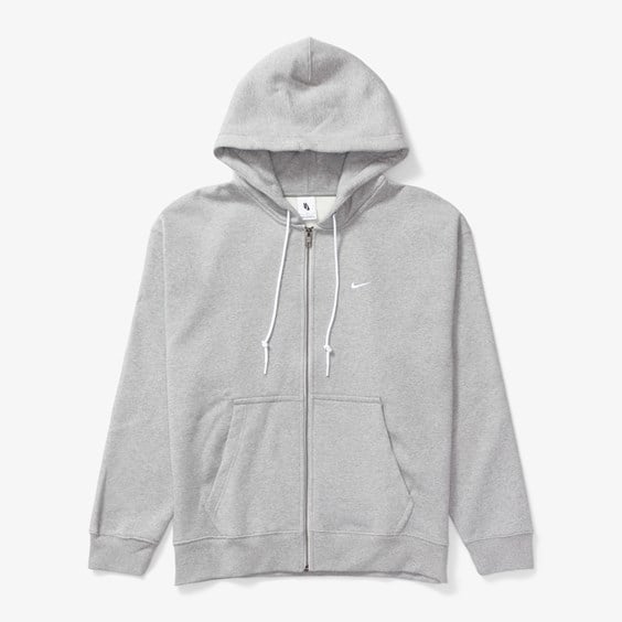 Mikina Nike Solo Swoosh Full-Zip Hoodie Šedá | DR0403-063, 0