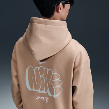 Mikina Nike Solo Swoosh Fleece Hoodie Béžová | HQ4181-200, 3
