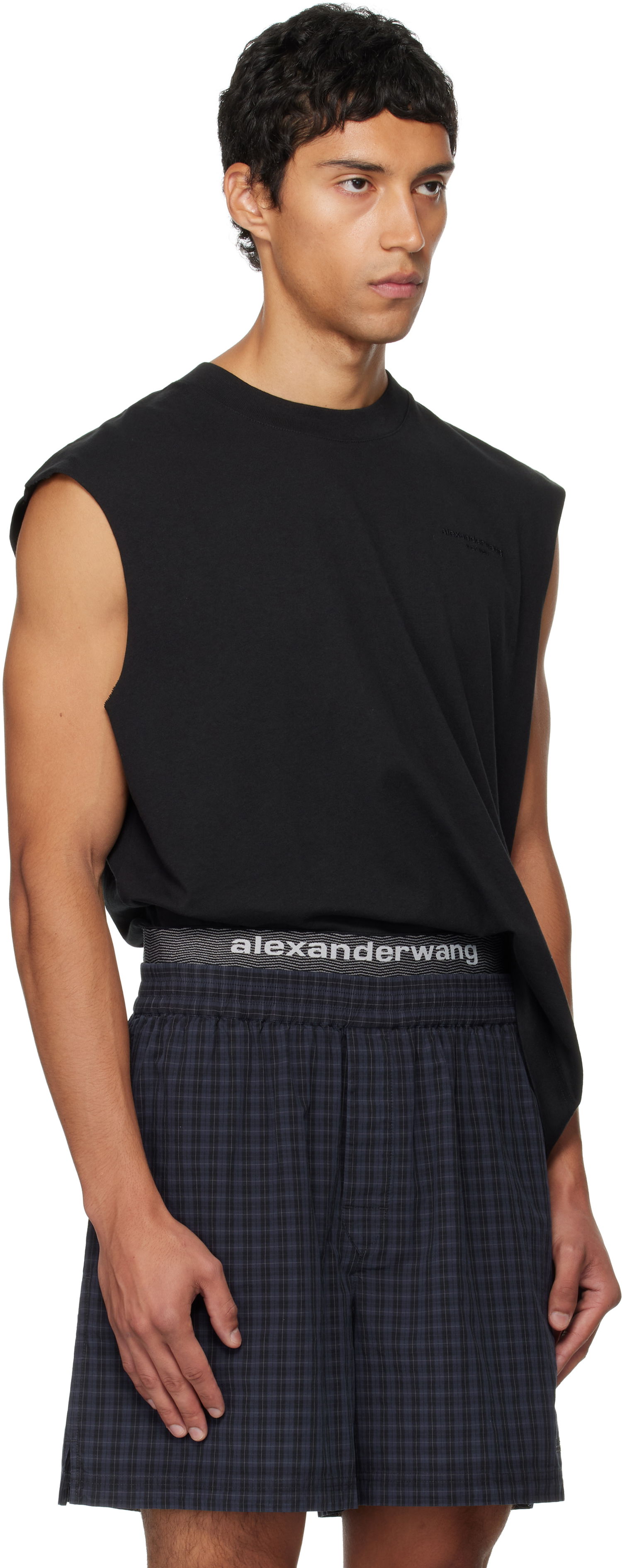 Tielko Alexander Wang Alexander Wang Muscle Tank Top Navy | 6CC3251105, 1
