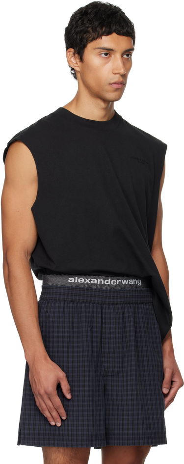 Tielko Alexander Wang Alexander Wang Muscle Tank Top Navy | 6CC3251105, 1