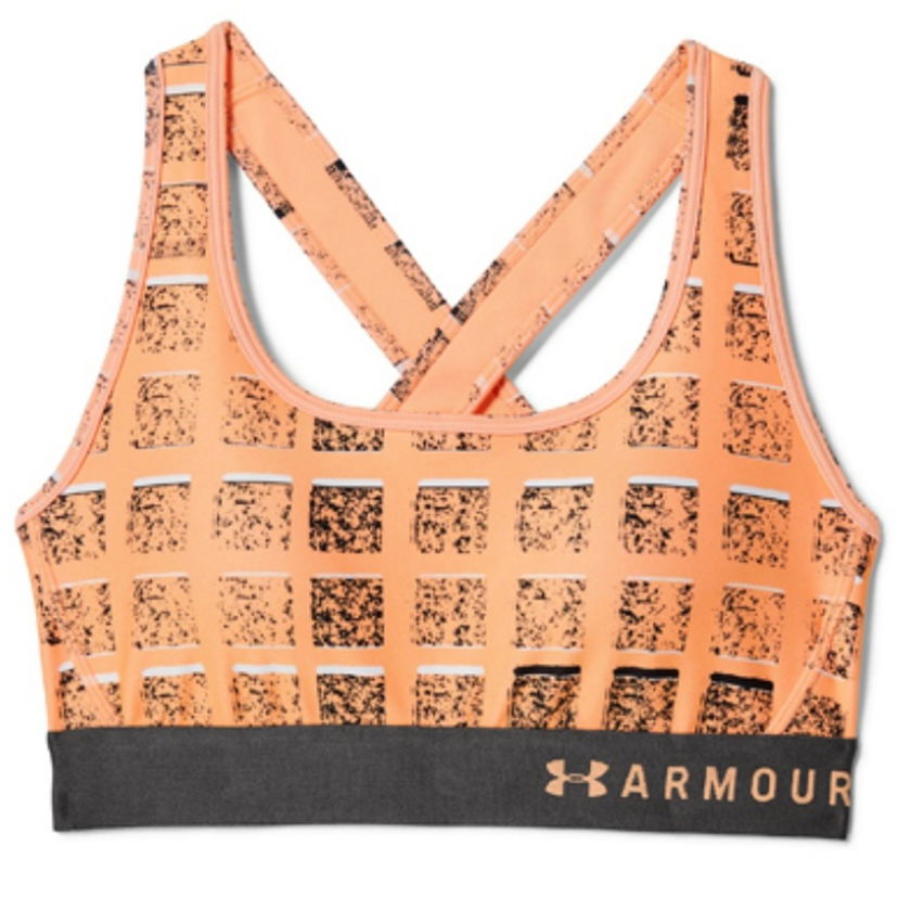 Podprsenka Under Armour Armour Mid Crossback Print Sports Bra Oranžová | 1307213-906