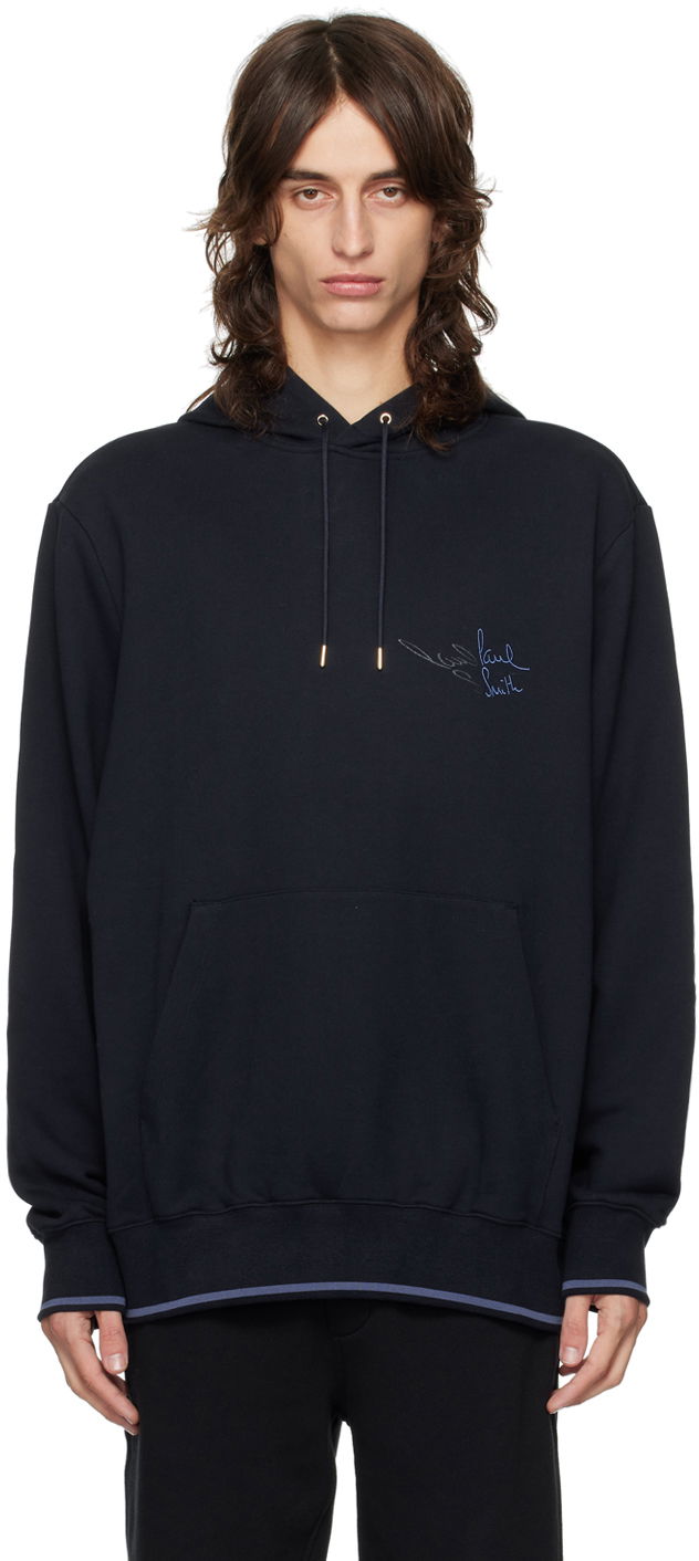 Mikina Paul Smith Paul Smith Embroidered Logo Hoodie Čierna | M1R-071Y-NP4718-49, 0
