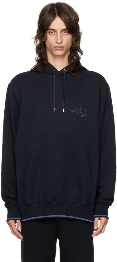 Mikina Paul Smith Paul Smith Embroidered Logo Hoodie Čierna | M1R-071Y-NP4718-49, 0